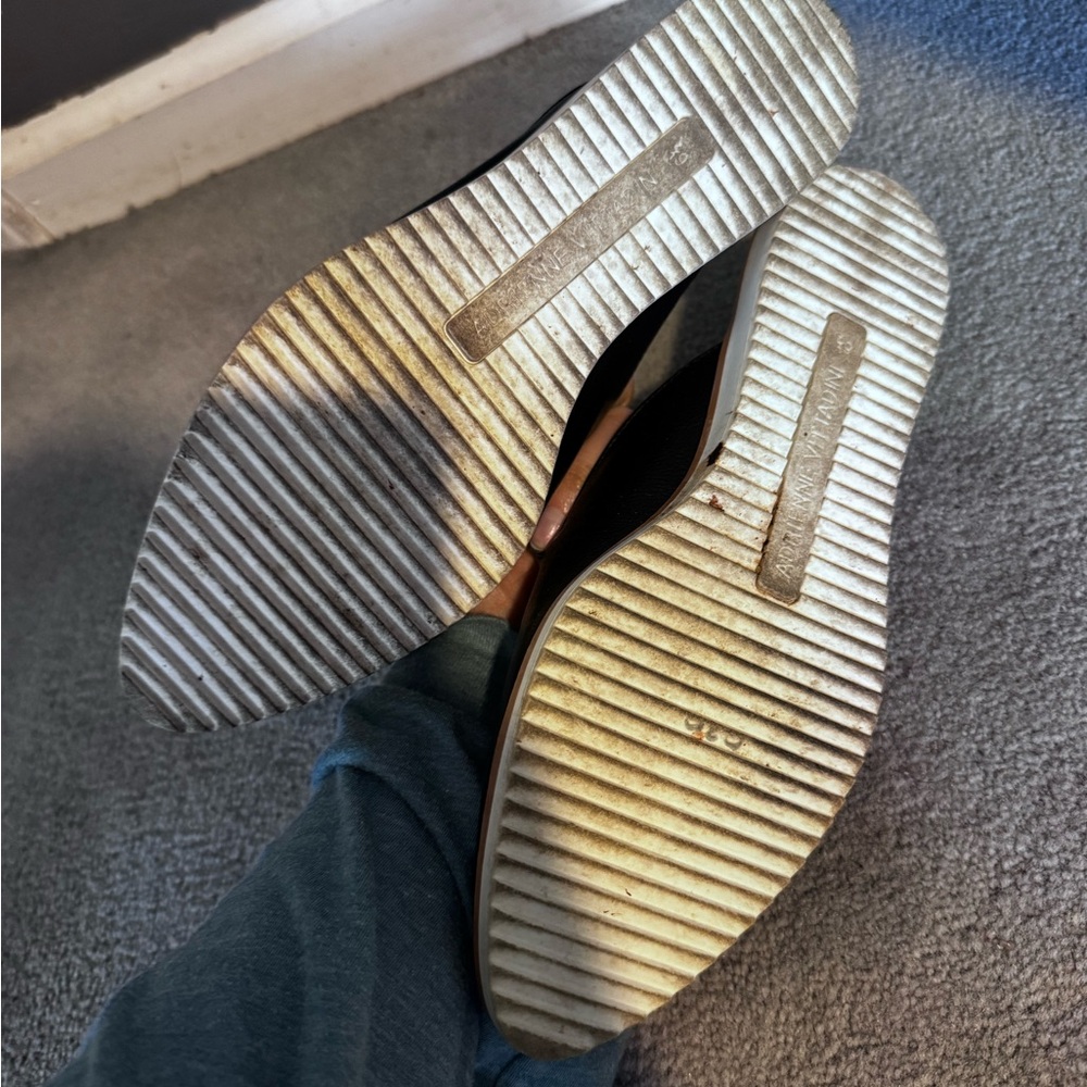 Leather Black Slip-On Mules - Picture 7 of 8